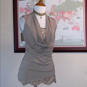 EUC+++CARMEN  Sexy sleeveless ruched top /size XS